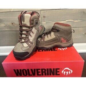 NEW Wolverine Women's Maggie Mid Steel Toe Work Boots Slip Resistant Size 6.5 M